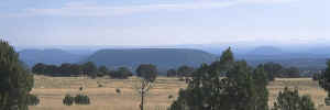 VIEW North of Tucson rising up to the Mogollon Ridge