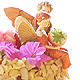 VIEW Wood nymphs on the cake.