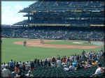 VIEW  Taking batting practice.