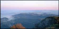 VIEW  From Mt Tam at sunset