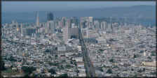 VIEW  Looking down Market St from Twin Peaks
