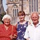 VIEW Tony and Marjorie Wadley, Sarah Emmett. Ditcheat Aug 3 1999