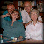 Here is a sample: Ian Jane Dad and Ann 1999