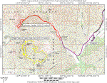 VIEW Overview map of both hikes and the campsite. 1:50,000