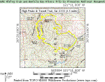 VIEW Topo map of Saturday's hike on High Peaks and Tunnel Trails