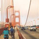 VIEW Biking across the Golden Gate