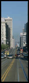 VIEW  California St cable car route