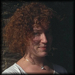 VIEW Antonia in the chapel at Rame Head
